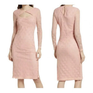 BB Dakota Steve Madden‎ Coral Long Sleeve Lace Twist Front Dress